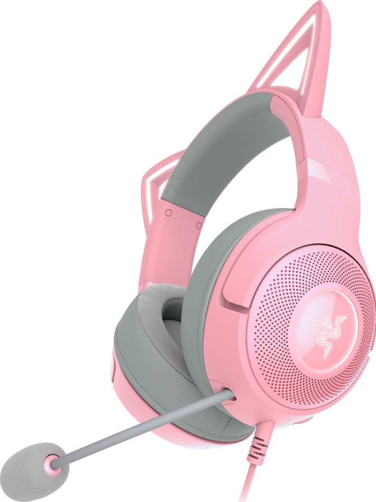 Casque gaming Razer Kraken Kitty V2 Quartz (RZ04-04730200-R3M1) – Image 3