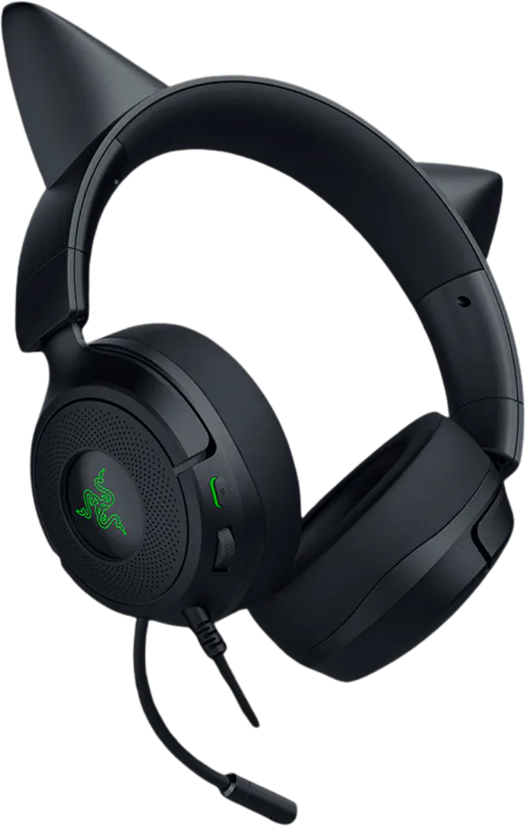 Casque gaming Razer Kraken Kitty V3 X Noir - Jack 3,5 mm (RZ04-05350200-R3M1) – Image 2