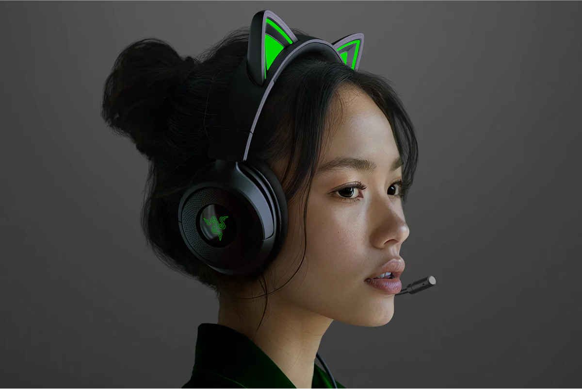 Casque gaming Razer Kraken Kitty V3 X Noir - Jack 3,5 mm (RZ04-05350200-R3M1) – Image 4