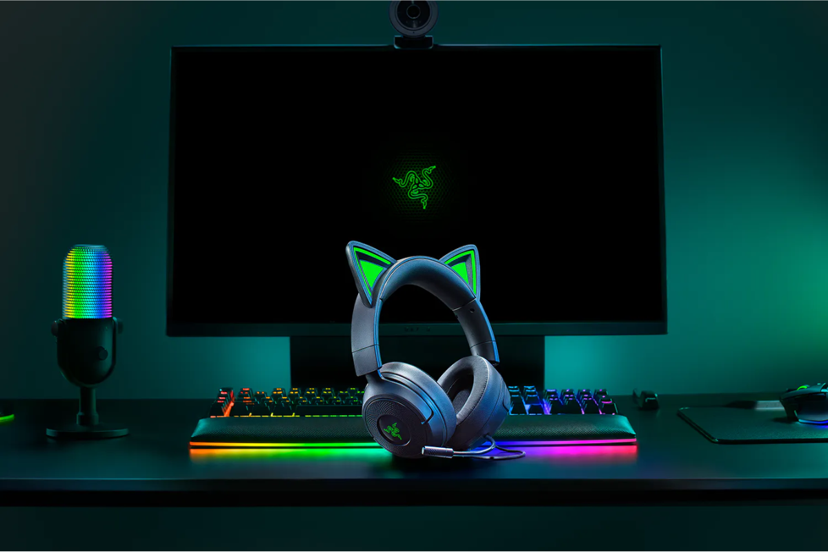 Casque gaming Razer Kraken Kitty V3 X Noir - Jack 3,5 mm (RZ04-05350200-R3M1) – Image 5