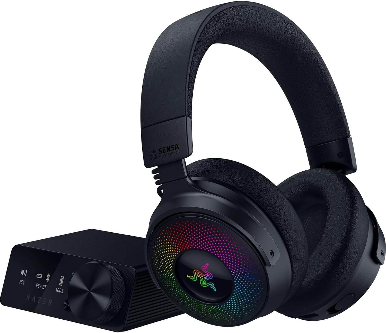 Casque gaming Bluetooth Razer Kraken V4 Pro vec hub de contrôle (RZ04-05160100-R3M1)