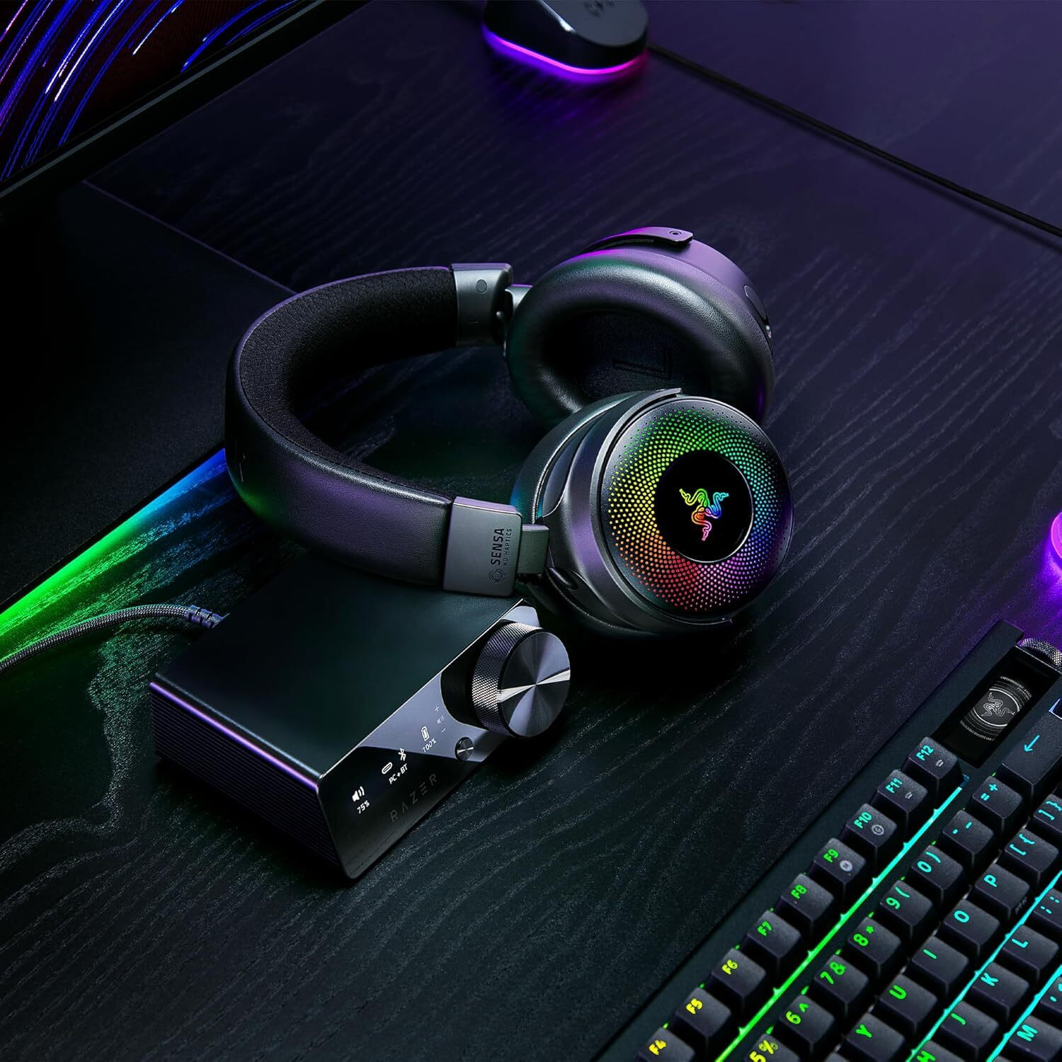 Casque gaming Bluetooth Razer Kraken V4 Pro vec hub de contrôle (RZ04-05160100-R3M1) – Image 5