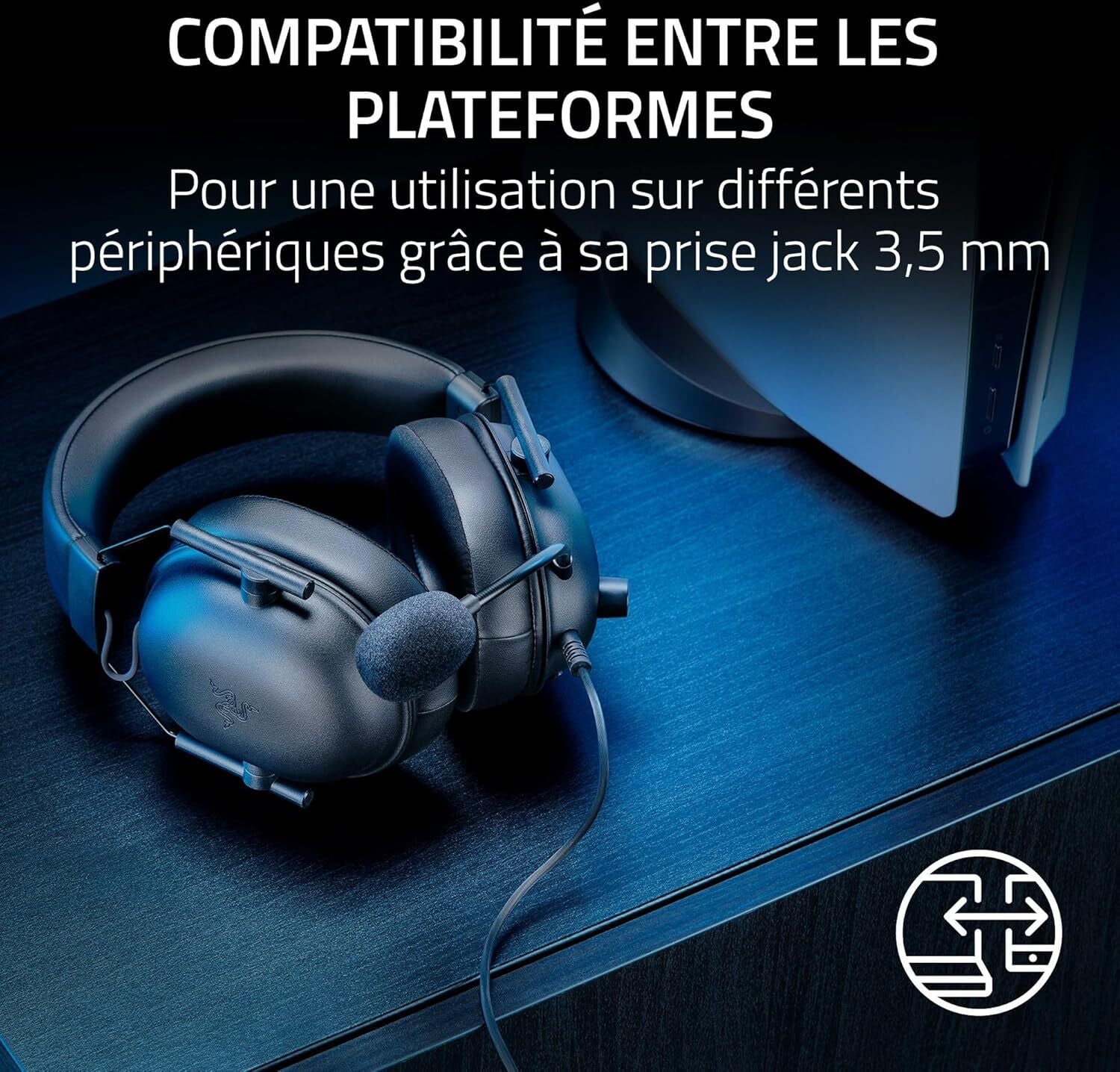 Casque gaming Razer Casque Blackshark V2 X pour Playstation - Jack 3.5 mm (RZ04-03241000-R3G1) – Image 5