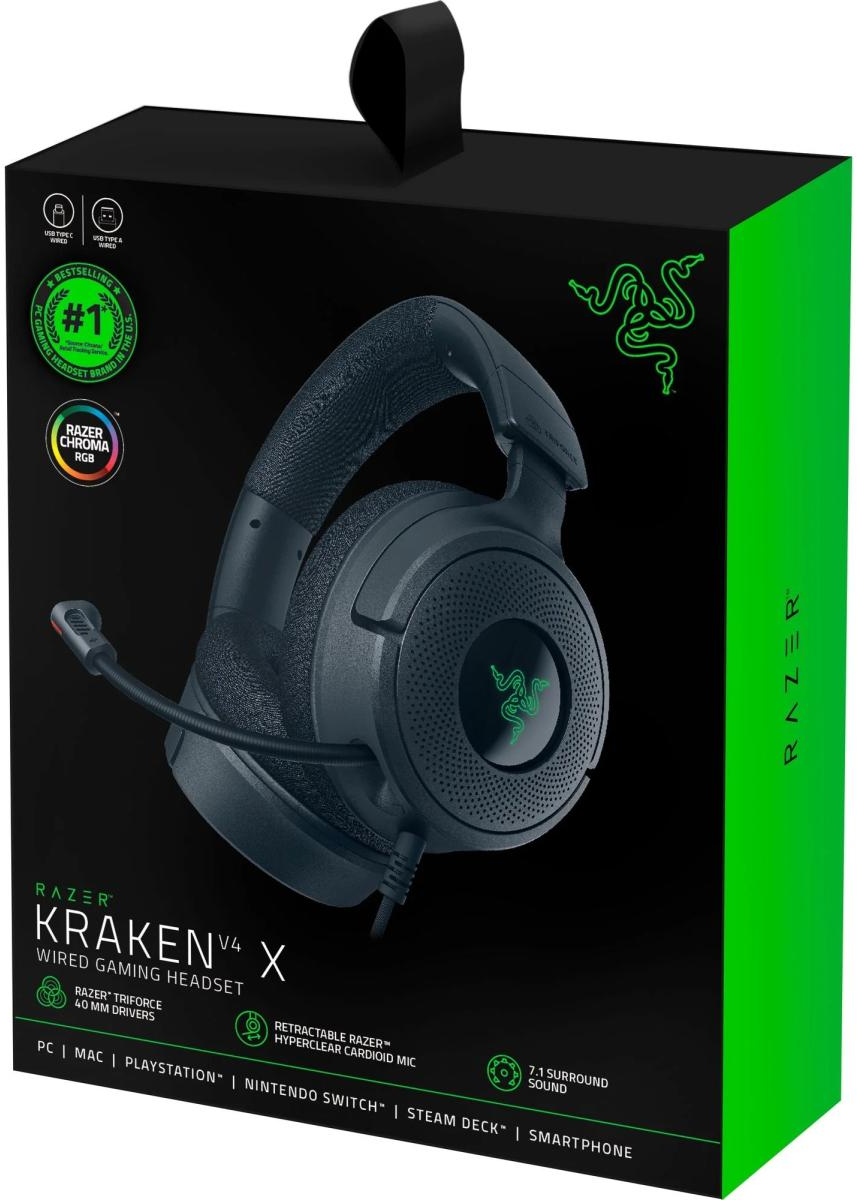 Casque gaming Razer Kraken V4 X - USB (RZ04-05180100-R3M1) – Image 9