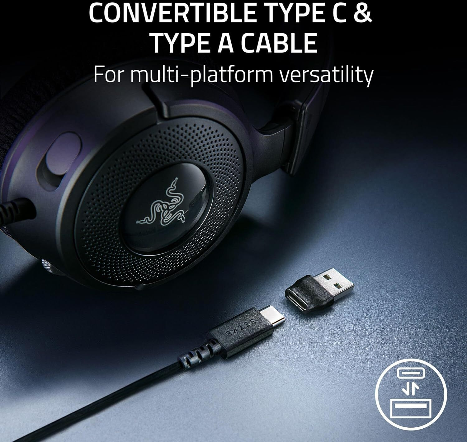 Casque gaming Razer Kraken V4 X - USB (RZ04-05180100-R3M1) – Image 7