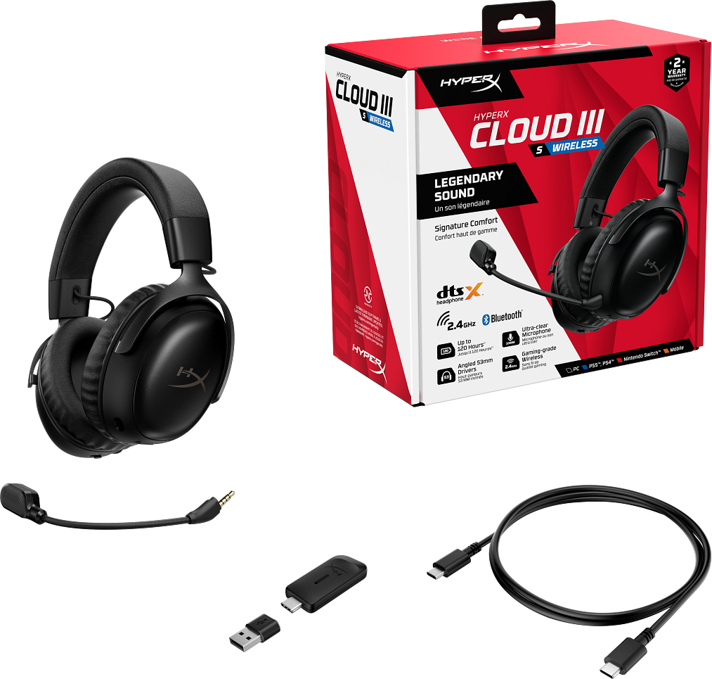 Casque gaming sans fil Bluetooth HyperX Cloud III S (A59YZAA) – Image 7