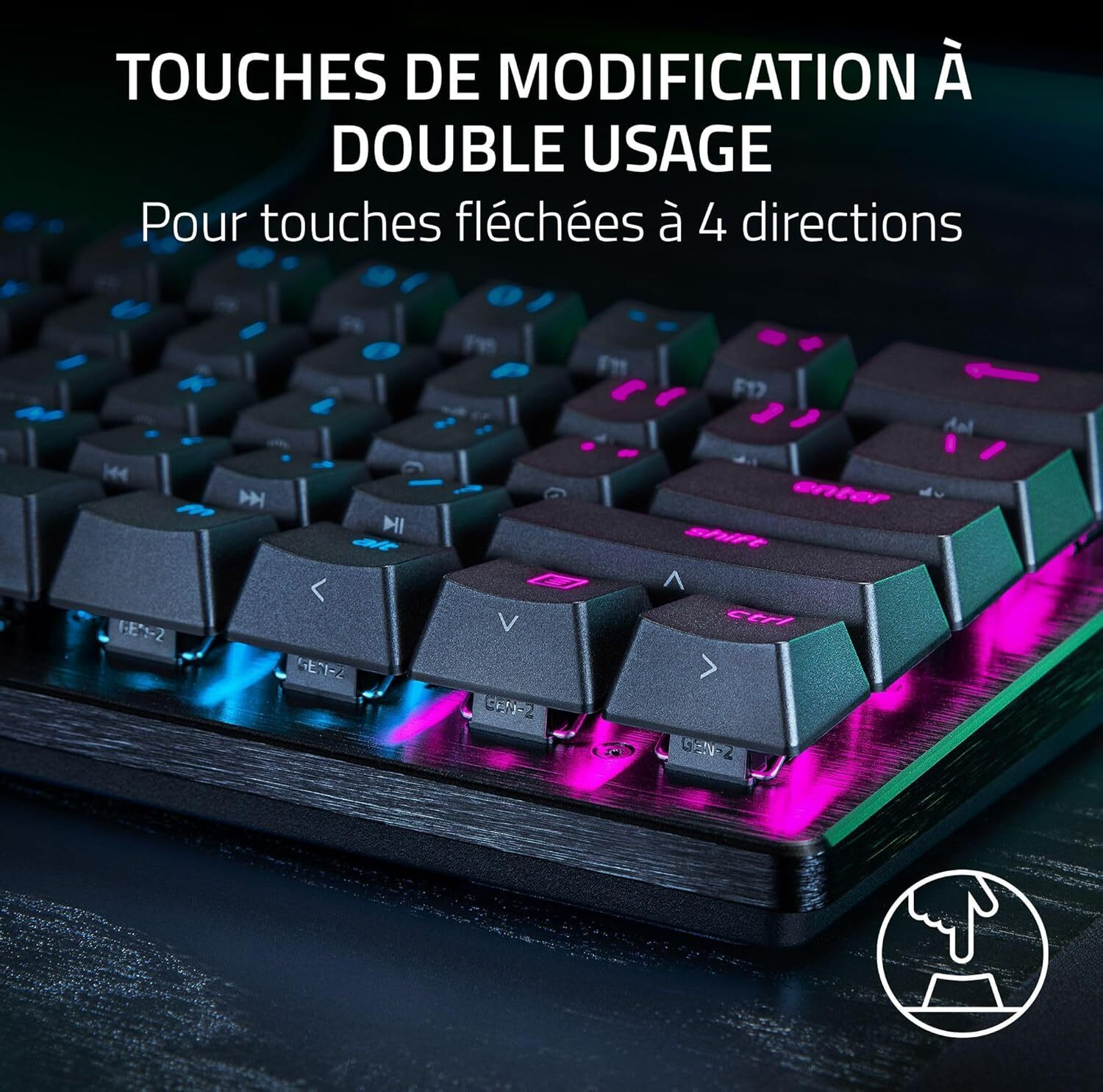 Clavier Gamer Razer Huntsman V3 Pro Mini USB - AZERTY (RZ03-04990500-R3F1) – Image 6