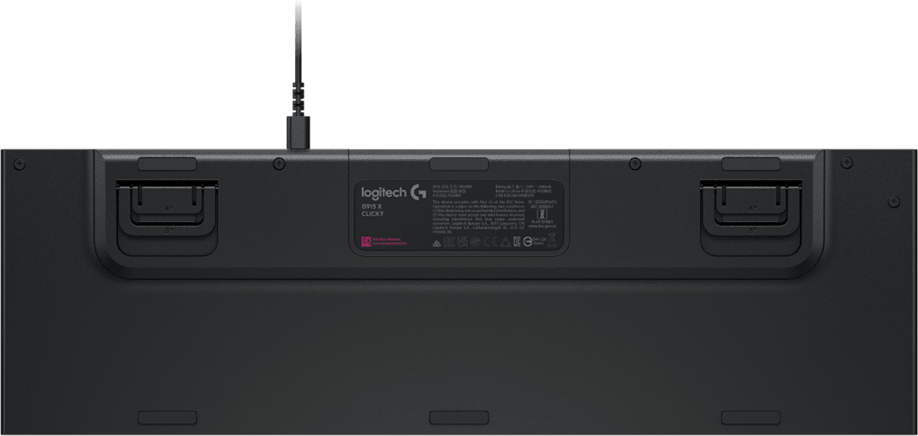 Clavier gaming rétroéclairé filaire Logitech G915 X à profil bas - QWERTY (920-012942) – Image 6