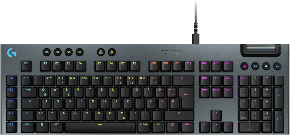 Clavier gaming rétroéclairé filaire Logitech G915 X à profil bas - QWERTY (920-012942)