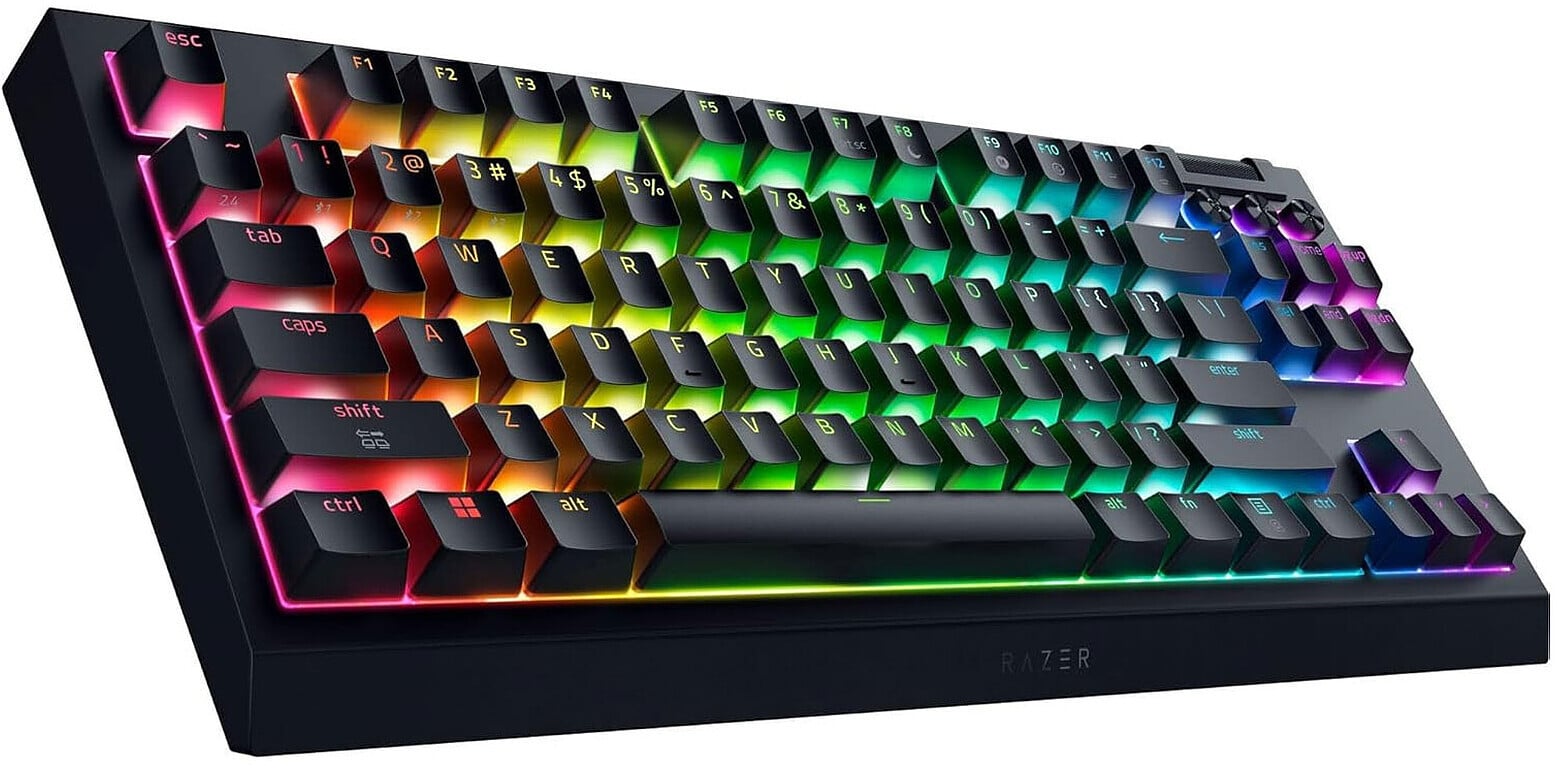 Clavier Sans fil Razer BlackWidow V4 Tenkeyless HyperSpeed - Français (AZERTY) (RZ03-05480500-R3F1) – Image 2