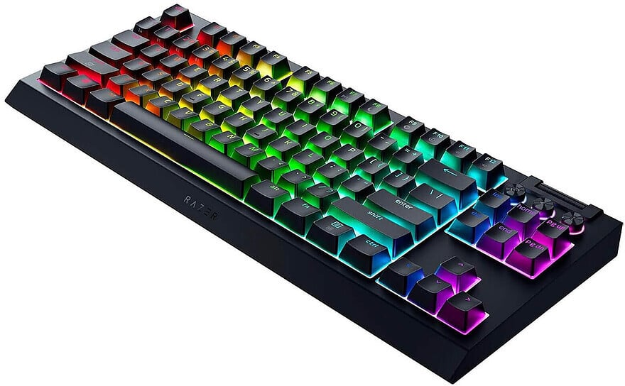 Clavier Sans fil Razer BlackWidow V4 Tenkeyless HyperSpeed - Français (AZERTY) (RZ03-05480500-R3F1) – Image 3