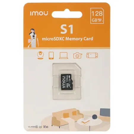 IMOU CARTE MÉMOIRE MICRO SD 128GO CLASSE 10 (ST2-128-S1) – Image 2