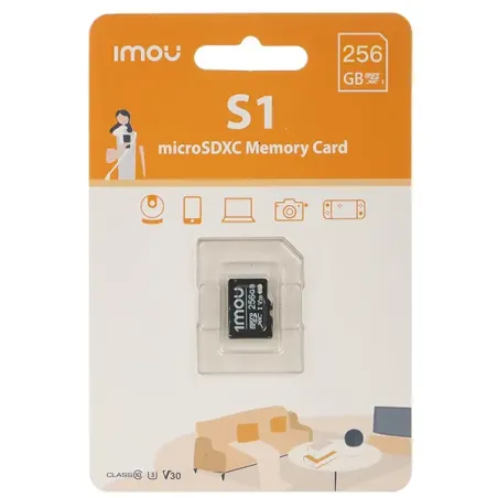 IMOU CARTE MÉMOIRE MICRO SD 256GO CLASSE 10 (ST2-256-S1) – Image 2