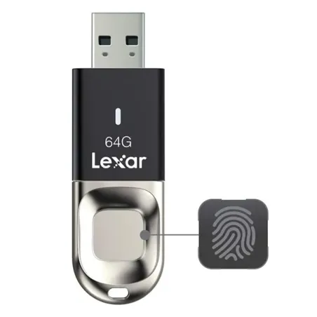 LEXAR JUMPDRIVE FINGERPRINT F35 CLÉ USB 3.0 64GB – Image 2