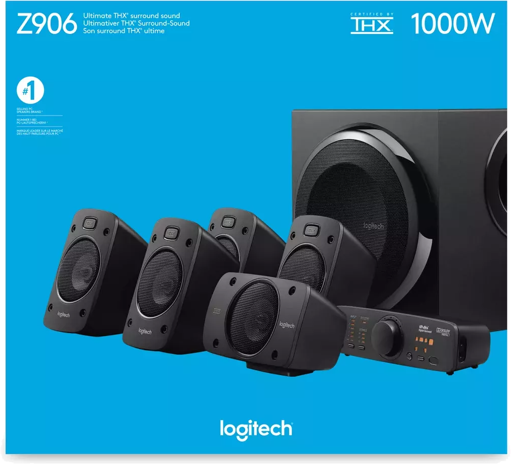 Logitech Speaker System Z906 Universel 500 W Noir 5.1 (980-000469) – Image 6