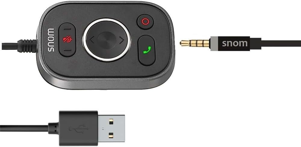 Micro-casque filaire Snom A330D - Jack 3,5mm / USB (00004598) – Image 4