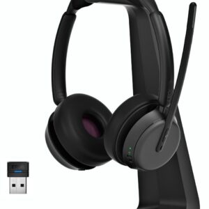 Micro-casque sans fil Bluetooth EPOS IMPACT 1061 ANC avec sa base de chargement à induction (1001131)