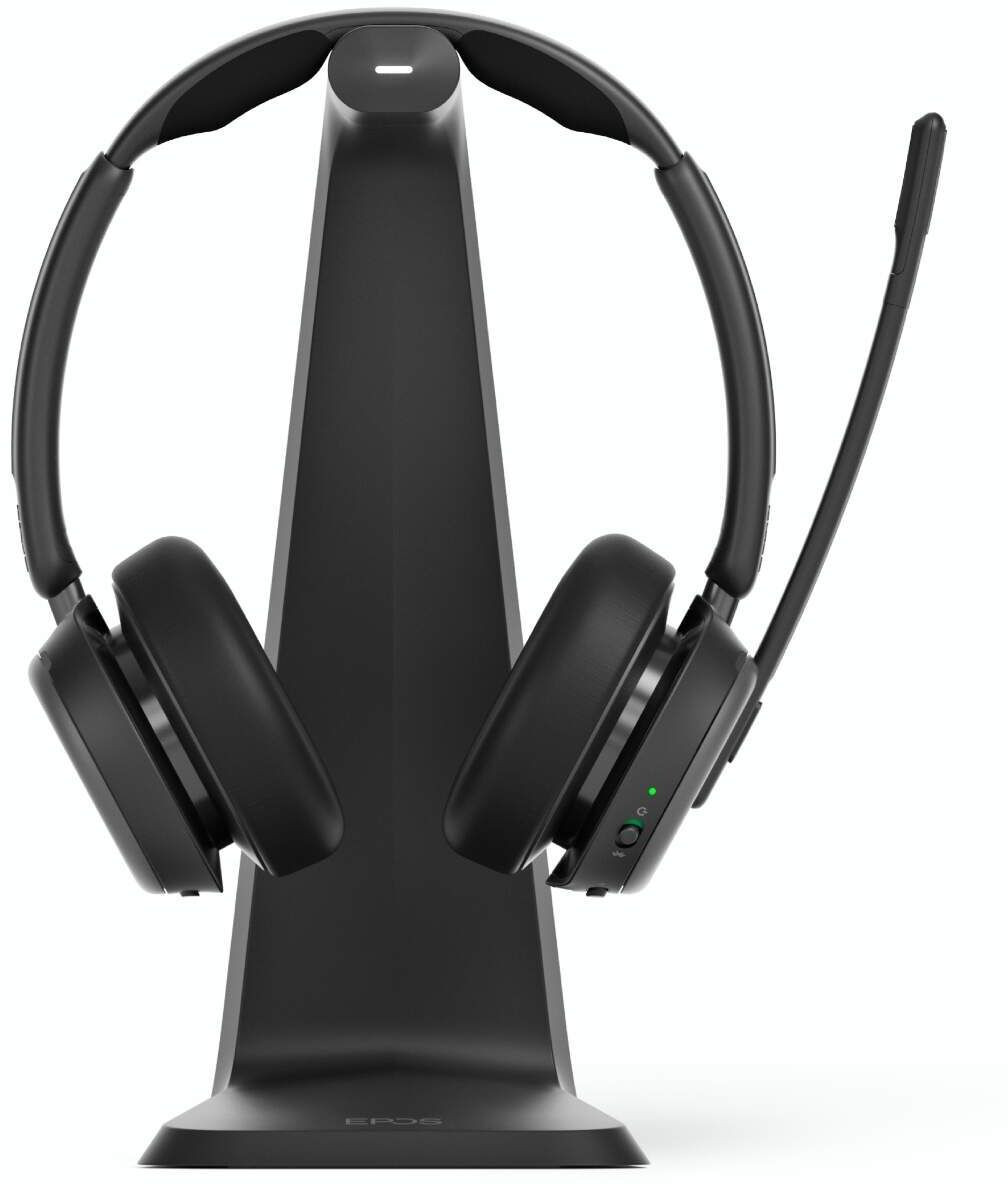 Micro-casque sans fil Bluetooth EPOS IMPACT 1061T ANC avec sa base de chargement à induction (1001171) – Image 3
