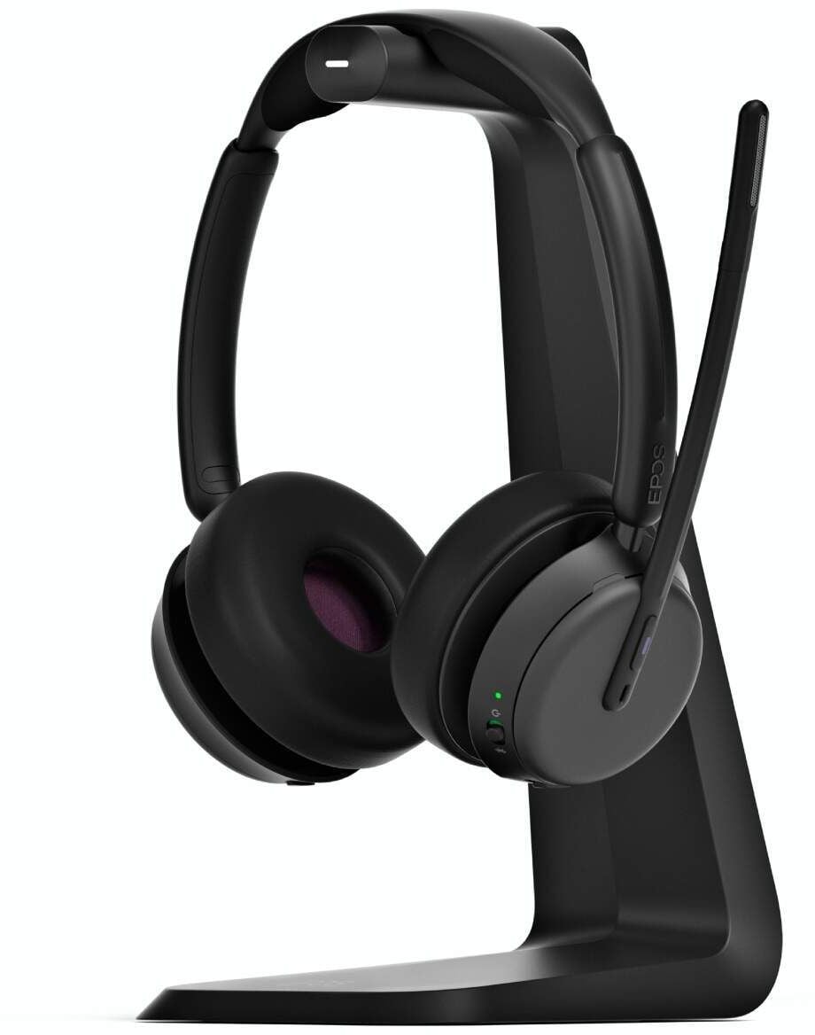Micro-casque sans fil Bluetooth EPOS IMPACT 1061T ANC avec sa base de chargement à induction (1001171) – Image 4