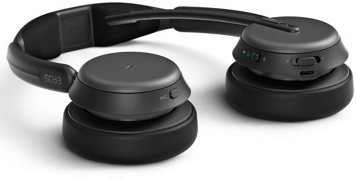 Micro-casque sans fil Bluetooth EPOS IMPACT 1061T ANC avec sa base de chargement à induction (1001171) – Image 7