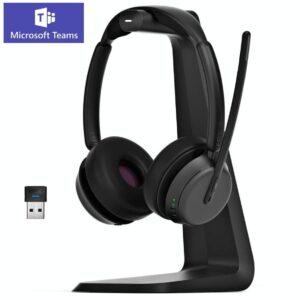 Micro-casque sans fil Bluetooth EPOS IMPACT 1061T ANC avec sa base de chargement à induction (1001171)