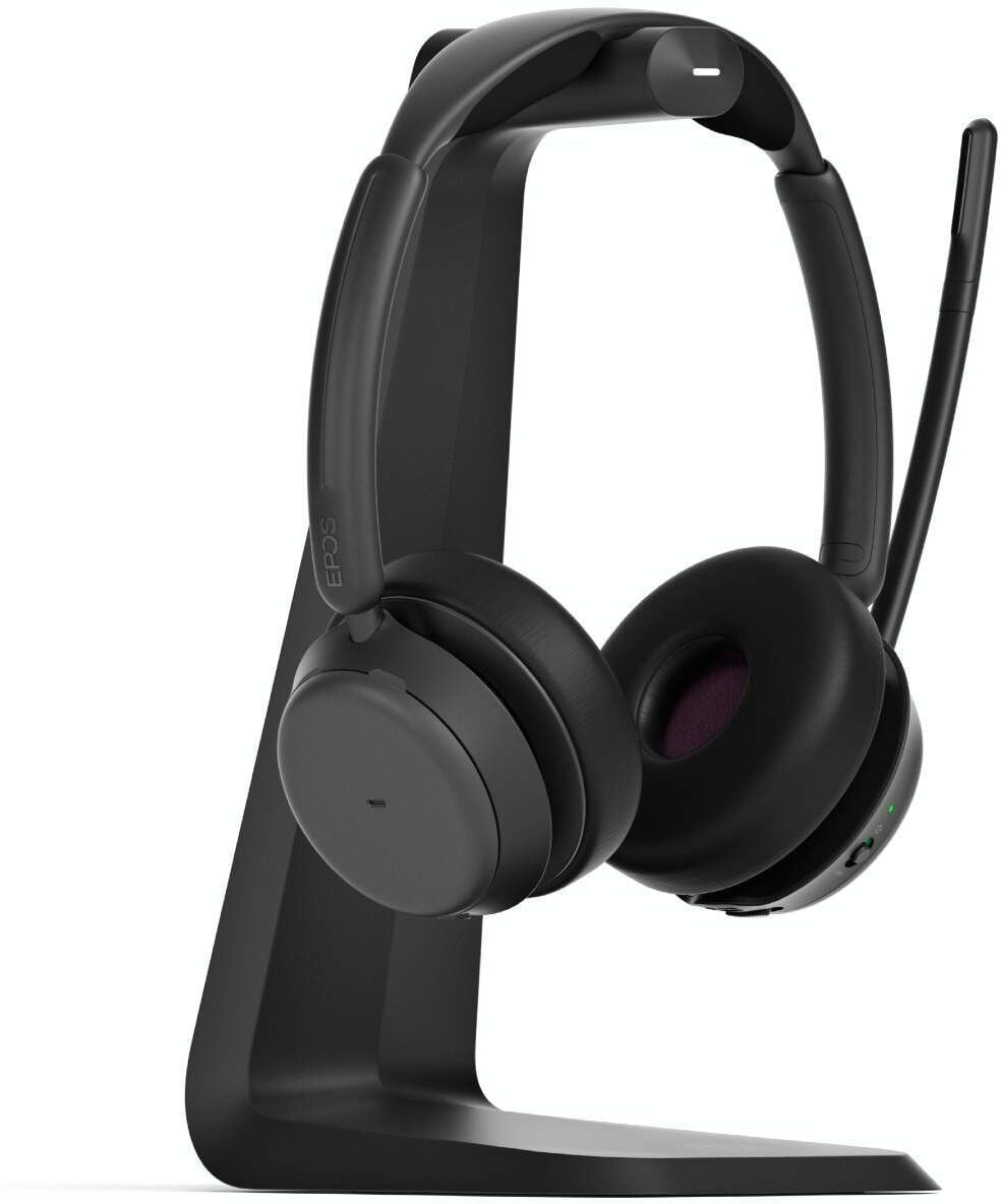 Micro-casque sans fil Bluetooth EPOS IMPACT 1061T ANC avec sa base de chargement à induction (1001171) – Image 2