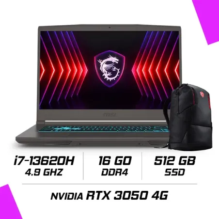 MSI THIN 15 B13UC-2658MA Intel I7-13620H/16GB DDR4/512GB SSD/RTX 3050 4GB/15.6″ 144Hz/Win11 – Image 6