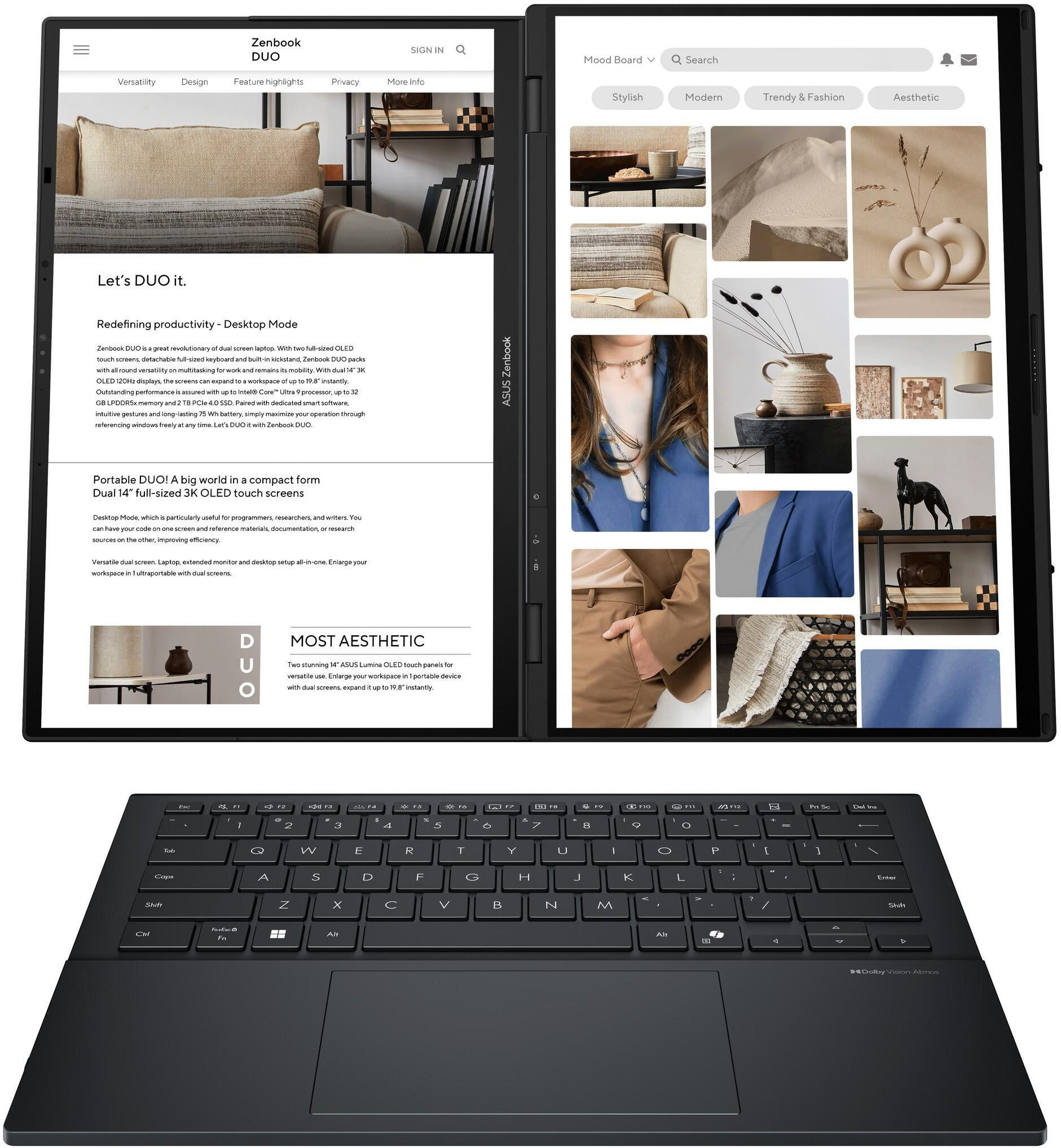 Ordinateur portable Asus Zenbook Duo (UX8406CA-QL048W)