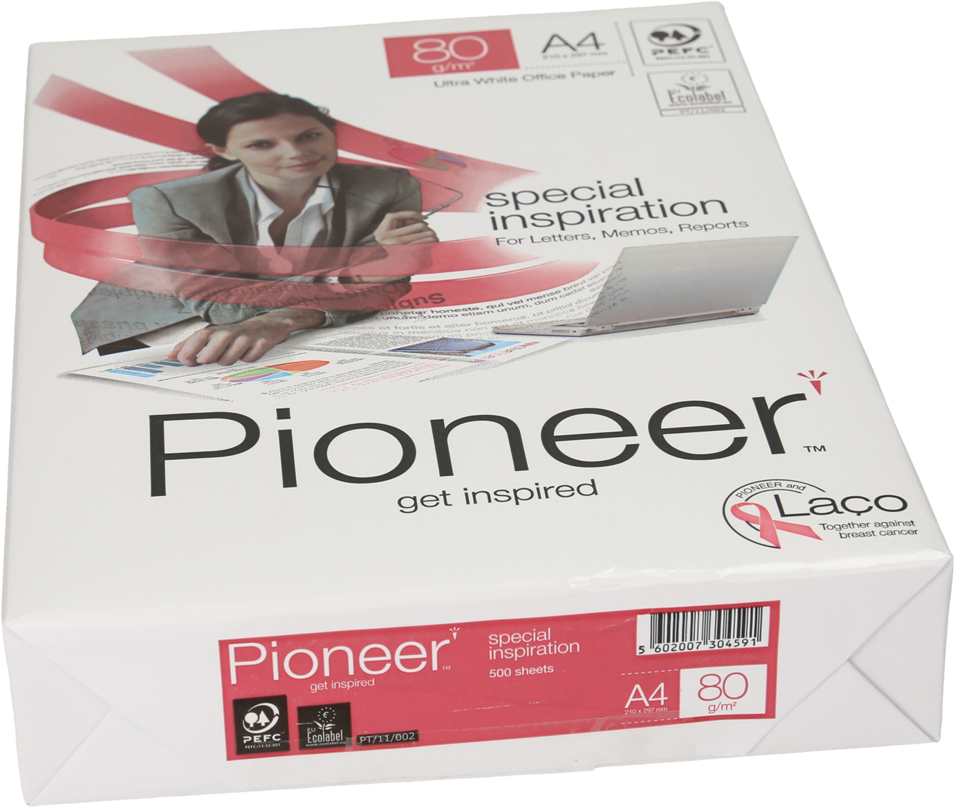 Ramette de papier Pioneer Papier A4, 80 g/m² (500 feuilles) – Image 2