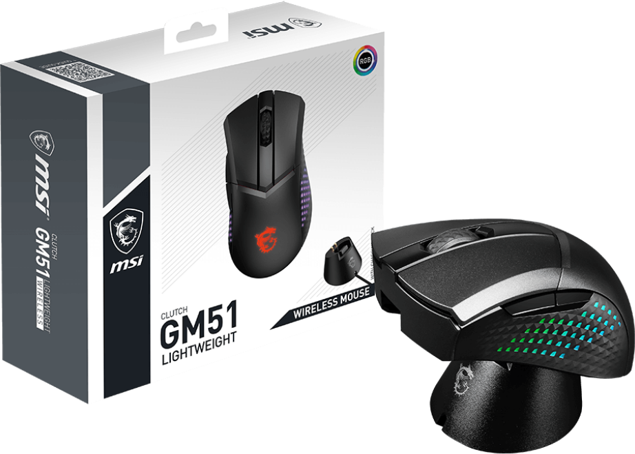 Souris gaming sans fil MSI Clutch GM51 LIGHTWEIGHT (S12-0402180-C54) – Image 5