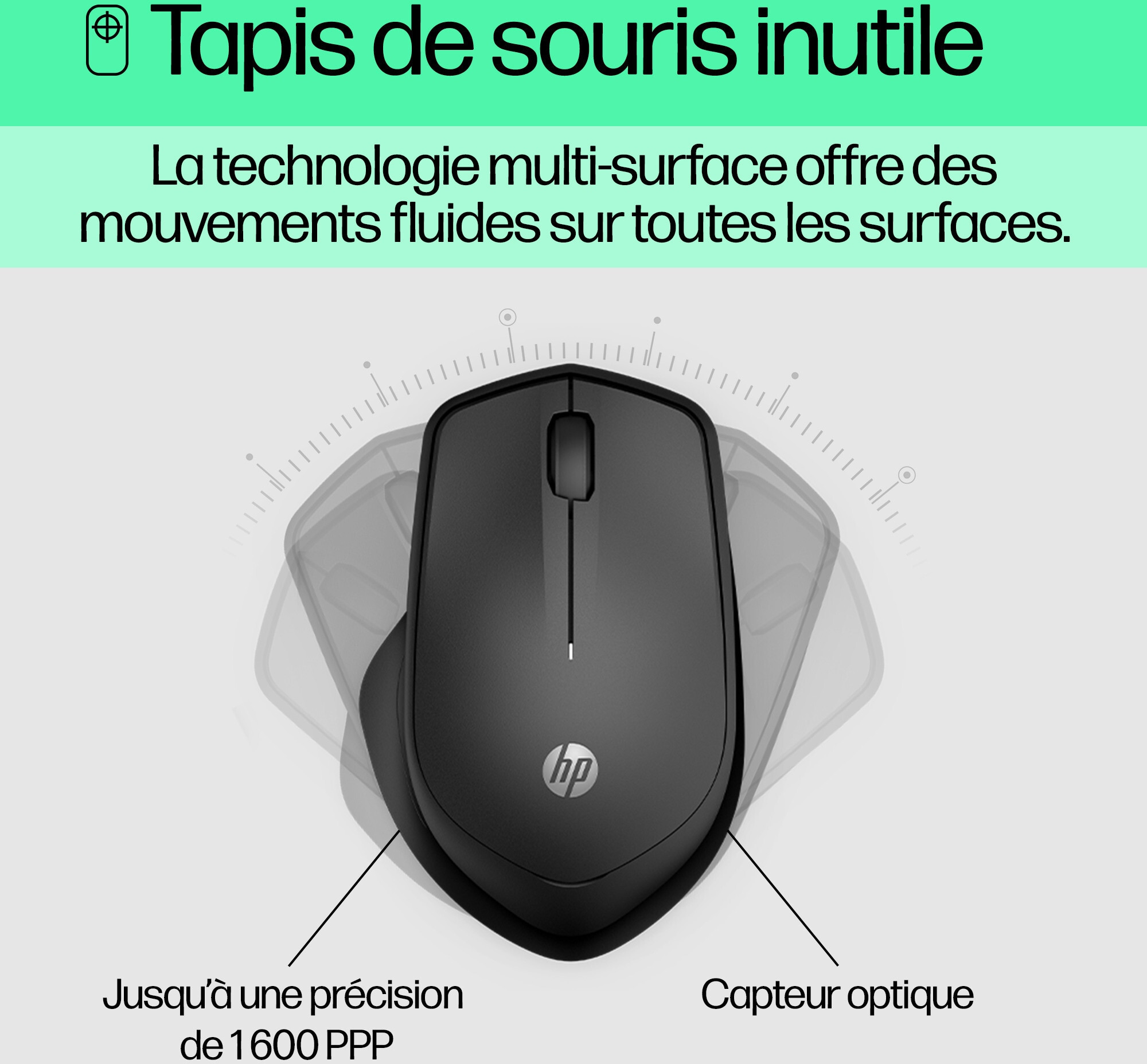 Souris sans fil silencieuse HP 280 (19U64AA) – Image 6