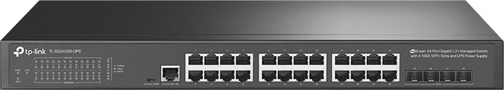Switch Administrable JetStream TP Link TL-SG3428X-UPS 24 ports Gigabit L2+ avec 4 ports 10GE SFP+