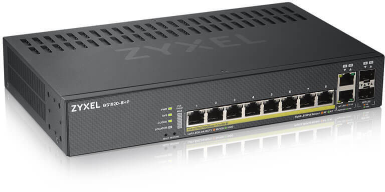 Switch Administrable Zyxel ZY-GS19208HPV2 8ports 2SFP PoE (GS1920-8HPV2-EU0101F) – Image 2