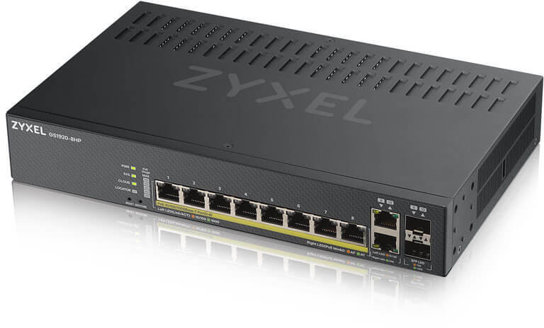 Switch Administrable Zyxel ZY-GS19208HPV2 8ports 2SFP PoE (GS1920-8HPV2-EU0101F) – Image 3